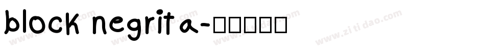 block negrita字体转换